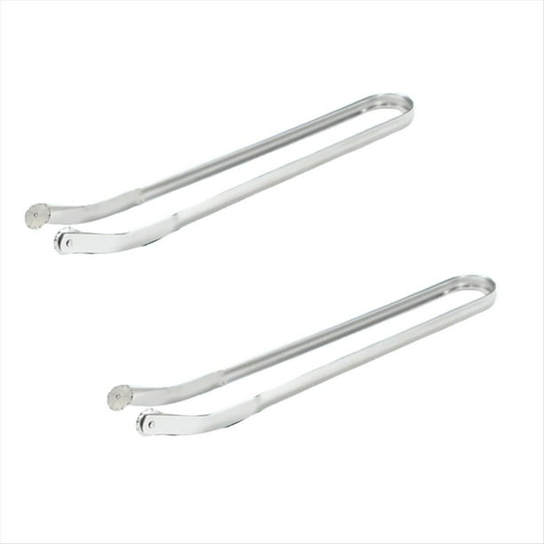 Pinzas para Girar Salchichas para Barbacoa Pinzas para Barbacoa Pinzas Resistentes para Servir Pinzas de Metal para Alimentos Pinzas de Cocina para Asar 2 Piezas