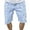 Black, variant on Turilly Men's Shorts Zipper Elastic Slim Casual Denim Shorts Play Wrap Ripped Mid-length Pants
