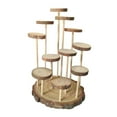 thumbnail image 2 of MERIGLARE Wood Display Riser Home Decor Storage Shelf for Cosmetic Accessories Perfume 11 Platforms, 2 of 9