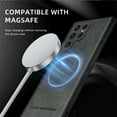 thumbnail image 5 of for Samsung Galaxy S25 Ultra Premium PU Leather + TPU Back Case, Magsafe Anti-Scratch Lightweight Ultra Slim Shockproof Protective Anti-Fall Business Phone Case for Samsung Galaxy S25 Ultra, Gray, 5 of 9