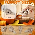 thumbnail image 2 of Bbiamsleep 4 Pcs Halloween Raven Skull Gothic Crow Decor Statue Raven Animal Skull for Gothic Halloween Bird Bone Skeleton Decor, 2 of 7