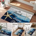thumbnail image 6 of Rectangle Area Rug 2x3ft, Beach Is Happy Place Words Non-Shedding Washable Area Rug, Sea Starfish on Wood Non Slip Low-Profile Rugs for Living Room, Bedroom Dining Room, 6 of 9