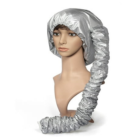 New Soft, Adjustable Bonnet Hood Hair Dryer Attachment For Hand Held Hair Dryer- Sliver