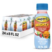 Mott's Mighty Flying Fruit Punch Juice, 8 fl oz, 24 Count Bottles (4 Packs of 6)
