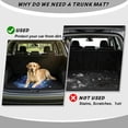 thumbnail image 4 of COEQINE SUV Trunk Liner for Dogs, Durable Scratch-proof Rear Cargo Mat Suitable for Most Car Models, Easy to Clean Auto Interior Accessories, Blue Floral Skull Galaxy, 4 of 7