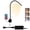 Black, variant on VST 1-Pack Black Headboard Reading Light Wall Mounted, Bedside Book Lamp with USB & Type-C Charging Ports, 3 Color Touch Control Dimmable, 20W Power Adapter, ETL Listed