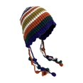 thumbnail image 3 of Winter Hat for Women with Colorful Rainbow Stripe, 3 of 8