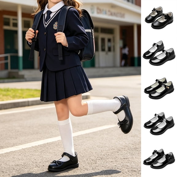 Miaoju Girls Dress Shoes Toddler Flower Wedding Party Shoes Mary Jane School Flats(Toddler/Little Kids/Big Kids)