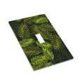 thumbnail image 3 of Kll Tropical Palm Leaves Fern Leaf Wall Plate,Gloss Finish,Standard Size 1 - 5" X 3", Polycarbonate Thermoplastic,Electric Receptacle Plug Covers, 3 of 8