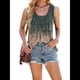 thumbnail image 2 of Camisetas Sin Mangas para Mujer, Holgadas, Informales, de Verano, con Ojales, Cuello Redondo, Básicas, Sin Mangas, A Gradiente M, 2 of 10
