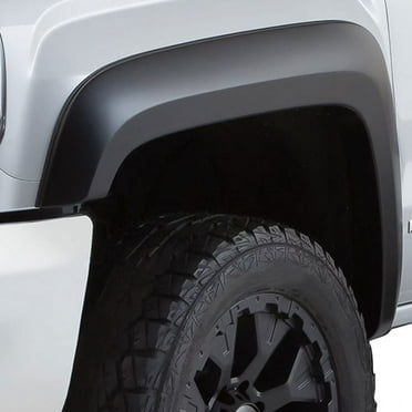 Bushwacker by RealTruck 40906-02 Black Extend-A-Fender Style Smooth 4-Pc Fender Flare Set for 99-07 Silverado & Sierra Trucks (Check App Guide) Compatible with select: 1999-2007 Chevrolet Silverado