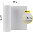 thumbnail image 2 of 2-Pack 1mm EVA Foam Sheet, 1-10mm White EVA Foam for Cosplay, 49"x13.5" Foam Roll for Craft Art Halloween Costume DIY Project with High Density 86kg/m3 (2PCS 1mm White), 2 of 6
