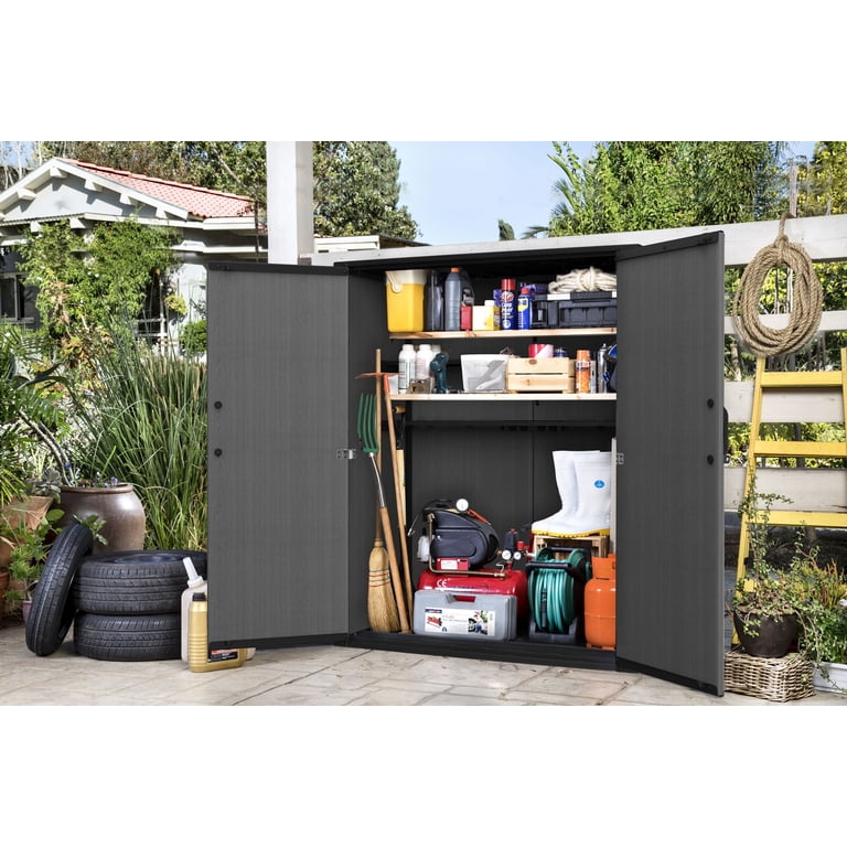Keter Vertical 4x2 ft. Outdoor Storage Shed, Weatherproof Lockable