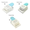 thumbnail image 2 of Transemion Zinc Alloy Rounded Corner Punch Portable Gift Label Crafts Photo Greeting Card Handicraft Tag Maker Punching Tool Square 1Set, 2 of 6
