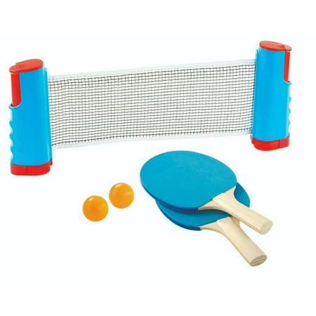 Portable Retractable Adjustable Table Tennis Ping Pong Net Rack Paddle Balls Set