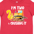 thumbnail image 4 of Inktastic I'm 2 and Crushing It Construction 2nd Birthday Boys or Girls Toddler T-Shirt, 4 of 5
