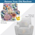 thumbnail image 4 of Yuyamidu Boho Recliner Covers That Stay in Place Washable Reclining Chair Covers 4 Pieces Easy to Install Lazyboy Covers Couch Chair Cover for Living Room Gift for Holiday, 4 of 8