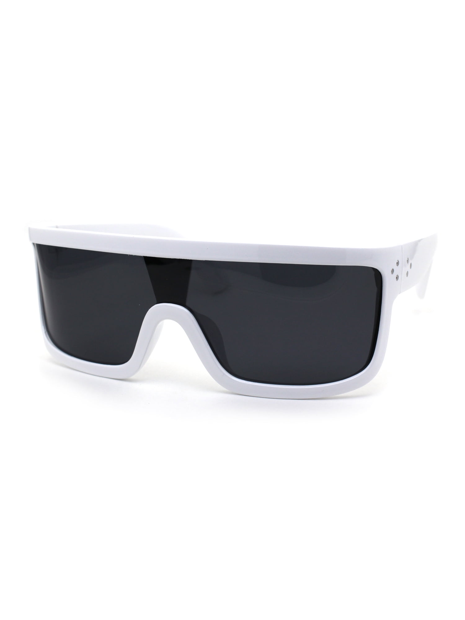 white flat top sunglasses