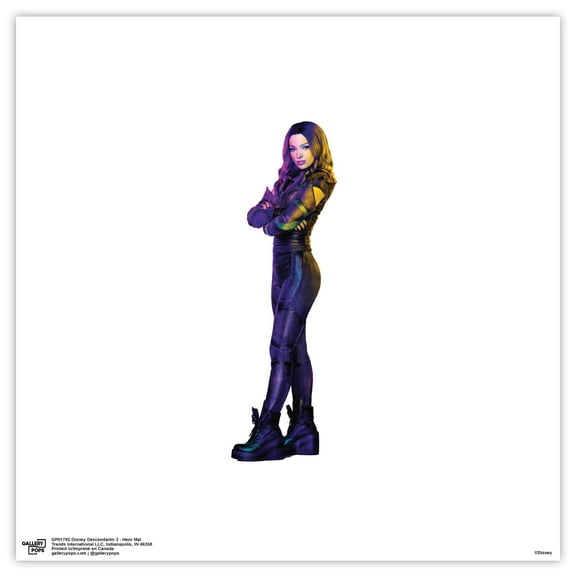 Gallery Pops Disney Descendants 3 - Hero Mal Wall Art, Unframed Version, 12" x 12"