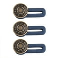 thumbnail image 1 of 3PCS Jeans Extendable Button Pants Waist Extension Extended Nail-Free Detachable Belt Buckle for Men Belt Buckle Single Multicolor, 1 of 1