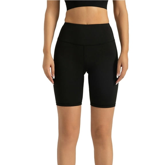 Kopltyrfg High Waist Biker Swim Shorts — Womens Quick Dry Multi-Sport Jammers Black S
