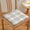 E, variant on Plaid Chair Cushions with Ties for Dining Chairs - Thickened Sponge Non Slip Kitchen Chair Pad and Seat Cushion with Machine Washable Cover 15.7x15.7x1.2in