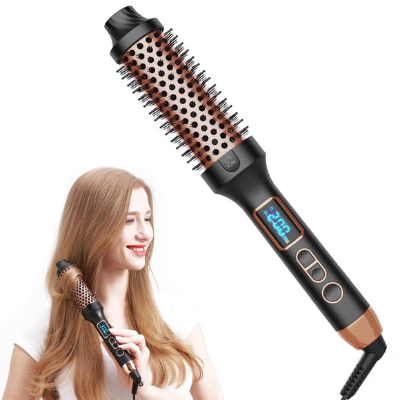 4 en 1 Cepillo Termico para Cabello, Cepillo para Peinar Electrico Giratoriocepillo, Reduce el Frizz, Aumenta el Brillo, Reduce el Daño por Calor, Termico para Cabello para Looks de Estilo