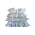 thumbnail image 1 of Princesse Enfants Filles Été Doux Robe Sans Manches Arc-en-Ciel Étoile Impression Couches Robe de Gâteau Coloré 6-7 Ans, 1 of 9