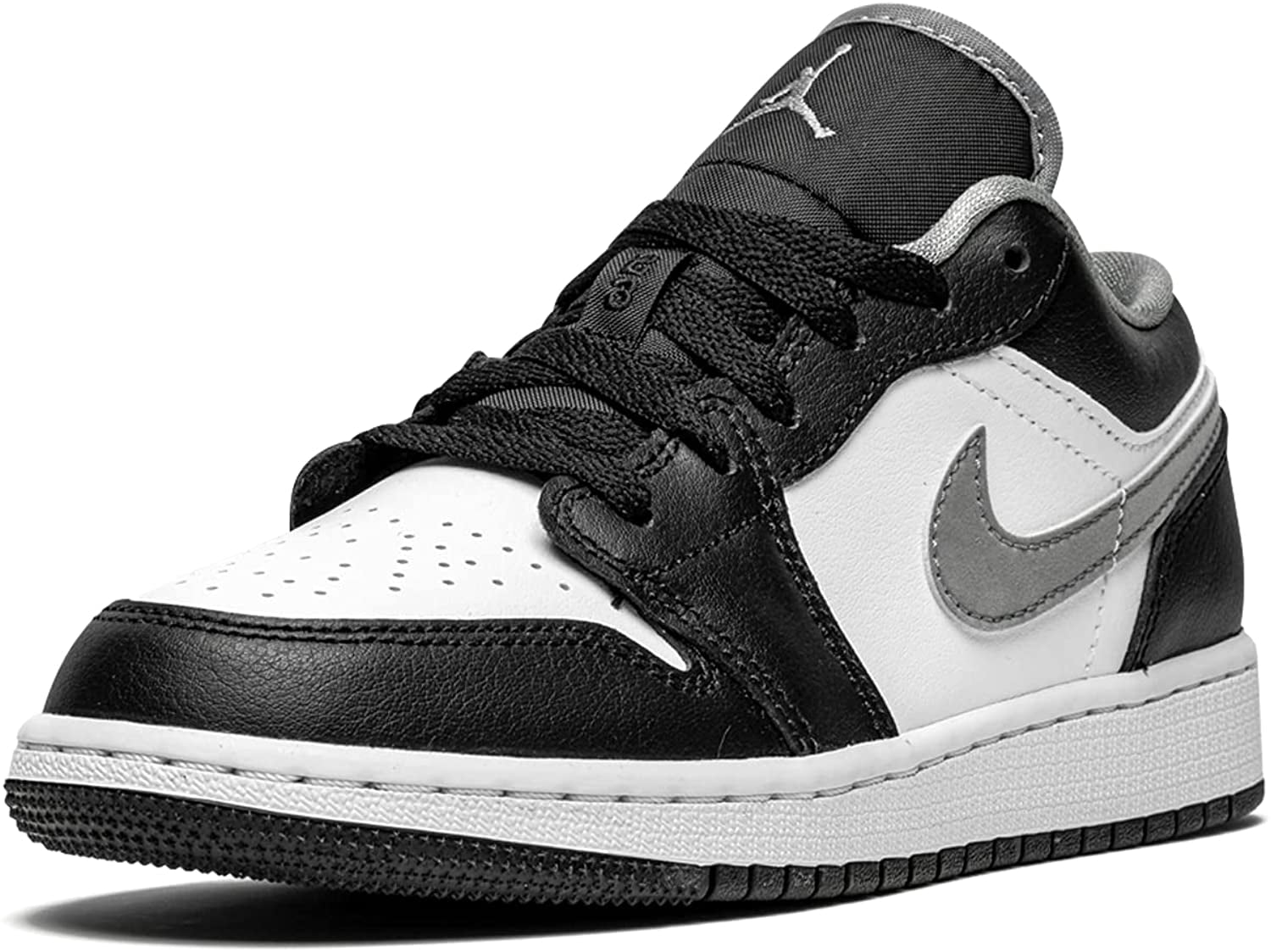 Men's Jordan 1 Low Black/Particle Grey-White (553558 040) - 8.5