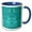 Blue/White, variant on 3drose, William Morris Brer Rabbit Chintz in Two Tone Turquoise, 11oz Two-tone Blue Mug