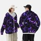 thumbnail image 4 of Fotbe Galaxy Lightning Chaqueta con Protección Solar UPF 50+ para Hombre y Mujer, Camisa con Capucha y Bolsillos-3X-Large, 4 of 7