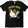 thumbnail image 1 of Chicken Jockey Funny T-Shirt Tee For Sports-3XL, 1 of 2