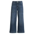 thumbnail image 2 of Time and Tru Women's High Rise Wide Leg Utility Crop Jeans, 2 of 6