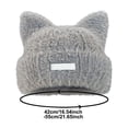 thumbnail image 3 of DFEK Cozy Animal Ear Knitted Winter Warm Hat For Girls Soft Yarn Cap With Cute Cat Ears C One Size, 3 of 9
