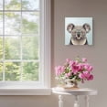 thumbnail image 4 of Framed Canvas Wall Art for Living Room Koala Wear Glasses Wall Decor, Teal Funny Animal Aesthetic Paintings for Bedroom Office Kitchen Bathroom, Ready to Hang Artwork Wall Pictures 8x8 Inch, 4 of 9