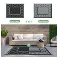 thumbnail image 4 of DEORAB Outdoor Rug Reversible 8x10' Patio Rug,Clearance Outside Plastic Waterproof Mat,Fordable Floor Rug for Patio, Camping, RV, Deck, Porch, Balcony, Backyard, black&grey, 4 of 7
