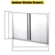 thumbnail image 3 of Puerta doble para cocina exterior 28"x19", acero inoxidable cepillado con manijas empotradas, resistente al clima, 3 of 8