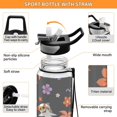thumbnail image 4 of Shark Palm Tree Pattern Sport Water Bottle Tritan with Straw 1000ml Portable for Outdoor Daily Use, 4 of 7