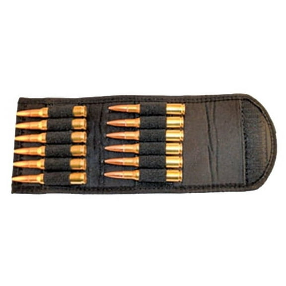 GROVTEC US INC FOLDING CARTRIDGE HOLDER ANY STD RIFLE AMMO BLK ELASTIC/NY