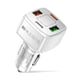thumbnail image 1 of 4 puertos Dual USB Type-C PD 38W Cargador de coche Carga rápida para teléfono (Blanco), 1 of 9