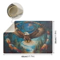 thumbnail image 4 of Qxltty White Headed Sea Eagle Leather Drying Mat for Kitchen Countertops Coffee Mats Hide Stain Quickly Absorbs Water Tableware Decor, 4 of 6