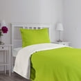 thumbnail image 3 of Ambesonne Lime Green Quilted Bedspread Set 2 Pcs, Blurry Pastel Colors, Twin Size, Apple Green, 3 of 5