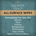 thumbnail image 7 of Granite Gold Surface Cleaner Wipes for Stainless Steel, Glass, Granite, Quartz, Marble Countertops, 40 Count Pack of 1, White, 7 of 7