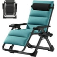 thumbnail image 3 of ABORON Adjustable Zero Gravity Lounge Chair with Removable Cushion and Headrest, Blue, 3 of 10