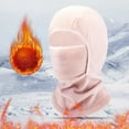 thumbnail image 2 of Bosanter Kids Balaclava Face Mask, Winter Hat Face Warmer for Cold Weather Ski Mask for Boys Girls 3-6 Years, Light Pink, 2 of 7