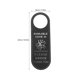 thumbnail image 5 of unbranded Señal Colgante De Puerta Para Sala De Conferencias En Cuero Negro Doble Do Not Disturb Y Please Knock, 5 of 6