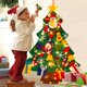 thumbnail image 2 of DIY Felt Christmas Tree 2024 Merry Christmas Decorations for Home Navidad Xmas Tree with Light Christmas Ornaments New Year Gift, 2 of 5