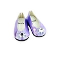 thumbnail image 4 of 3 pack of Metallic Diamond Bow Flats: Hot Pink, Purple, and Teal For 18 Inch Doll, 4 of 4