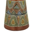 thumbnail image 6 of 7" x 12" Brown Wood Handmade Djembe Drum Sculpture with Rope Accents, by DecMode, 6 of 9