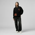 thumbnail image 3 of Women's Mitchell & Ness Black Texas Longhorns Multi-Hit Sweatshirt, 3 of 7